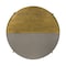 Homeroots 32" Gray And Brass Concrete And Metal Round Coffee Table 520648 - alternate 5
