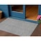 Homeroots 3' X 5' Gray Black And Ivory Geometric Washable Indoor Outdoor Area Rug 596740 - alternate 1