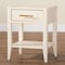 Baxton Studio Primrose Mid-Century Ivory Fluted Wood 1-Drawer Nightstand 249-13831-ZORO - alternate 7