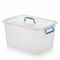 Basicwise Large Clear Storage Container With Lid and Handles QI003488 - alternate 1