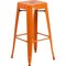 Flash Furniture 30" High No Back Orange Metal Barstool Square Seat CH-31320-30-OR-GG - alternate 1
