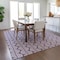 Homeroots 9' X 12' Purple And Ivory Ogee Washable Indoor Outdoor Area Rug 601600 - alternate 3