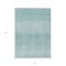 Homeroots 5' X 8' Aqua And Ivory Abstract Washable Indoor Outdoor Area Rug 587393 - alternate 5