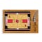 Picnic Time Family Of Brands NCAA Louisville Cardinals Basketball Court Icon Glass Top Cutting Board & Knife Set 910-00-505-305-0 - alternate 1