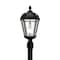 Gama Sonic Royal Bulb Solar Lamp Post, GS Solar Light Bulb, Single Lamp, Black 98B001 - alternate 5