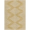 Homeroots 3' X 5' Gold And Ivory Geometric Washable Indoor Outdoor Area Rug 598568 - alternate 6