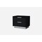 Homeroots 21" Black Wood Two Drawer Nightstand 370741 - alternate 5