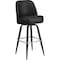 Flash Furniture James Metal Barstool with Swivel Bucket Seat XU-F-125-GG - alternate 1