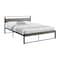 Monarch Specialties Bed, Frame Only, Platform Bed, Queen Size, Grey Laminate, Black Metal, Contemporary, Modern I 6071Q - alternate 1