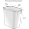 Acrimet Wastebasket, Deskside Bin, 3.25 Gallon/13 Quart/ 12 Liter (Plastic) (Blue Color), 4PK 576.4 - alternate 5