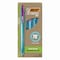 Bic Ecolutions Gel Pen, Retractable, Medium 1 mm, Assorted Ink Colors, Blue Barrel, 12PK RGLE11-AST - alternate 1