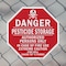 Signmission Danger Pesticide Storage Authorized, 10 inch X 10 inch, Aluminum Metal Signs, 2PK OC-A-2PACK-10-45 - alternate 4