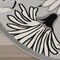Homeroots 8' Black and White Round Floral Indoor Outdoor Area Rug 527636 - alternate 7