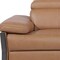 Homeroots 77in Chestnut and Black Italian Leather Power Reclining Loveseat 720499 - alternate 6