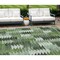 Homeroots 8' X 10' Olive Green And Fern Green Southwestern Washable Indoor Outdoor Area Rug 587347 - alternate 1