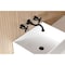 Kingston Brass Double-Handle Wall Mount Bathroom Faucet, Matte Black KS3120PKX - alternate 4