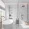 Apollo Tile White 1x12 Bianco Carrara Marble Polished Pencil Liner Tile Trim 0.5 sqft/case, 10PK APLMCA881PA - alternate 8