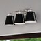 Vaxcel Barrington 3 Light Black and Chrome Industrial Bathroom Vanity Fixture with Metal Shade W0424 - alternate 1
