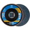 Pferd 4-1/2'' X-LOCK POLIFAN Flap Disc - Z PSF STEELOX, Zirconia, 40 Grit, Conical 60761 - alternate 1