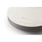 Homeroots 41" White and Gray Ceramic Tile and Wood Round Pedestal Coffee Table 714509 - alternate 3