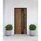 Vdomdoors Steel Door Deux 6678 Natural Oak Entry Door Painted W36xH80 Left hand Inswing DEUX6678EXD-OAK-W36 x H80-LH-I - alternate 3