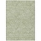 Homeroots 5' X 8' Green And Ivory Floral Washable Indoor Outdoor Area Rug 594618 - alternate 4