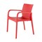 Homeroots Set of Two Red Heavy Duty Plastic Outdoor Stacking Dining Chairs, 2PK 565199 - alternate 3