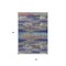 Homeroots 3' X 5' Lavender Pink And Blue Abstract Washable Indoor Outdoor Area Rug 612521 - alternate 7