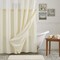 Homeroots Ivory Sheer and Grid Shower Curtain and Liner Set 399752 - alternate 2