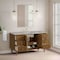 James Martin Vanities Laurent 60" Single Vanity, Honey Oak w/ 3 CM Victorian Silver Silestone Top 545-V60S-HNO-3VSL - alternate 7