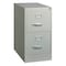 Hirsh 15" W 2 Drawer Vertical File Cabinet, Light Gray, Letter 14411 - alternate 1