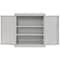 Sandusky Lee Medium Duty Welded Steel Counter-Height Storage Cabinet, 36x18x36, Dove Gray CA21361836-05 - alternate 4