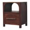 Homeroots 22" Brown Solid Wood Two Drawer Nightstand 701738 - alternate 5