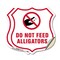 Signmission Alligator Warning Shield Sign Do Not Fee, 12 inch X 12 inch, Vinyl Decal, 2PK SHI-D-2PACK-12-355 - alternate 1
