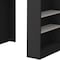 Homeroots 36in Gray and Black Faux Marble and Wood Kitchen Island With Storage 526161 - alternate 3