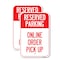 Signmission Reserved Parking Online Order Pick Up, 18'' X 24'' 2 Signs, Heavy Gauge Aluminum, 2PK A-1824-2PACK-25448 - alternate 1