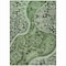 Homeroots 8' X 10' Olive Green Charcoal And Gray Floral Medallion Washable Indoor Outdoor Area Rug 603188 - alternate 5