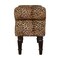 Homeroots 40in Brown Genuine Leather and Solid Wood Upholstered Bench 723438 - alternate 6