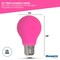 Bulbrite 25-Watt Equivalent Ceramic Pink Color A19 Weatherproof Outdoor E26 Medium Base LED Light Bulb, 10PK 862317 - alternate 6
