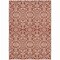 Homeroots 5' X 8' Red And Ivory Damask Washable Indoor Outdoor Area Rug 595188 - alternate 6