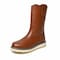 Handpoint Mens 10 in Pull-On Soft Toe Work Boots-Brown Full Grain Leather Safety Boots, 7 86984-D-7 - alternate 1