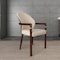 Leisuremod Opaline Series Elegant Wooden Dining Chair in Brown/Cream OC24BRCR - alternate 6