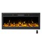 Northwest 50in Wall Mounted Electric Fireplace Recessed Heater with Front Vent, Remote, LED Flames 80-EFFV-5 - alternate 5
