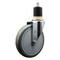 Service Caster 6'' Gray Poly Wheel Swivel 1-7/8'' Expanding Stem Caster SCC-EX20S614-PPUB-178 - alternate 1