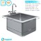 Amgood Stainless Steel 1 Compartment Drop-In Sink. Bowl 14 in. x 16 in. x 10 in. With Faucet SINK DIS S1C-141610-F-Z - alternate 3
