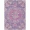 Homeroots 3' X 5' Purple Floral Medallion Washable Indoor Outdoor Area Rug 607848 - alternate 6