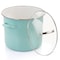 Martha Stewart 12 Quart Enamel On Steel Stock Pot with Glass Lid in Martha Blue 130622.02R - alternate 2