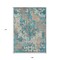 Homeroots 9' X 12' Teal Blue Ivory And Light Brown Damask Washable Indoor Outdoor Area Rug 596397 - alternate 5