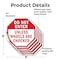 Signmission Do Not Enter Unless Wheels Are Choc, 6 inch X 6 inch, Vinyl Decal, 5PK OC-D-5PACK-6-39 - alternate 3