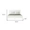 Homeroots White Shiplap Texture Solid Wood Queen Bed Frame 523622 - alternate 6
